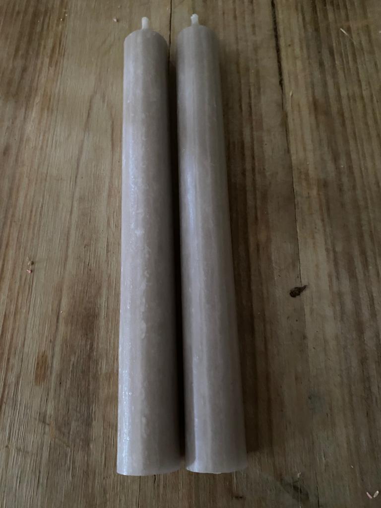 Kaars taupe (per stuk)